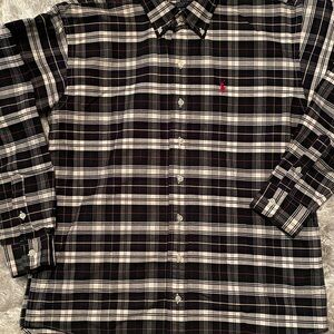 Ralph Lauren Plaid Oxford Shirt - Red Logo